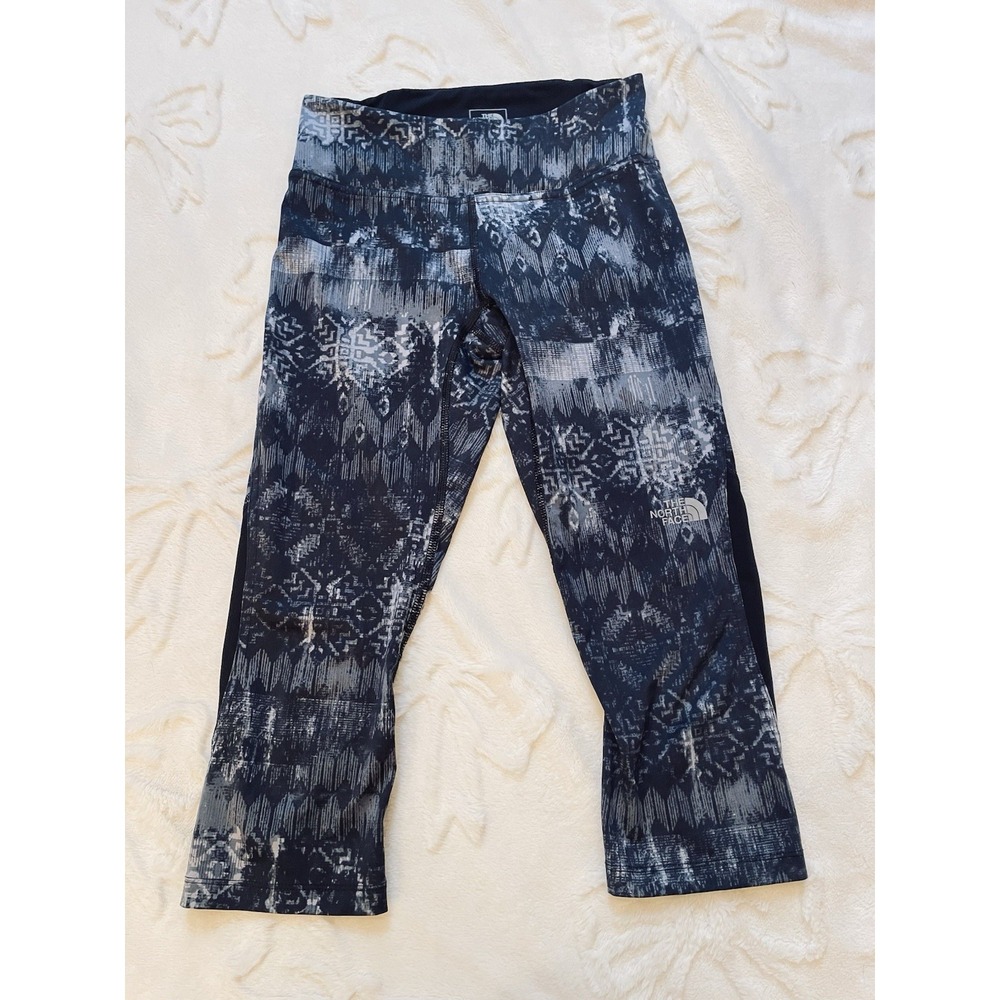 The North Face Cropped Leggings Black and White size Extra Small/ XS